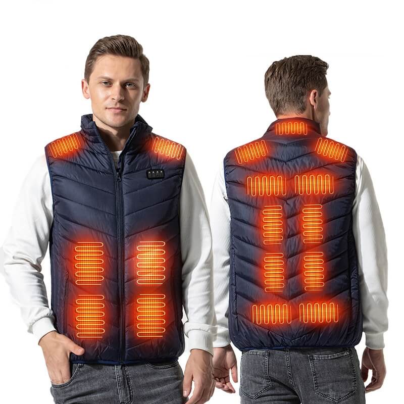 Ny modell elektrisk oppvarmet vest Unisex med hele 17 soner Užsisakykite Trendai.lt