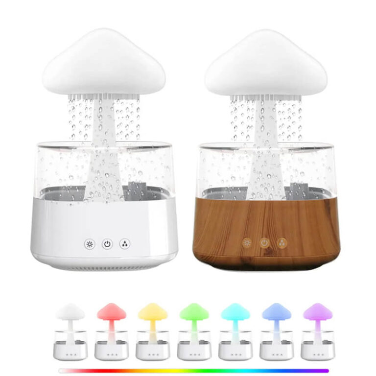 Regneffekt Essential Oil Vaporizer Luftfukter Mushroom Cloud Užsisakykite Trendai.lt 6