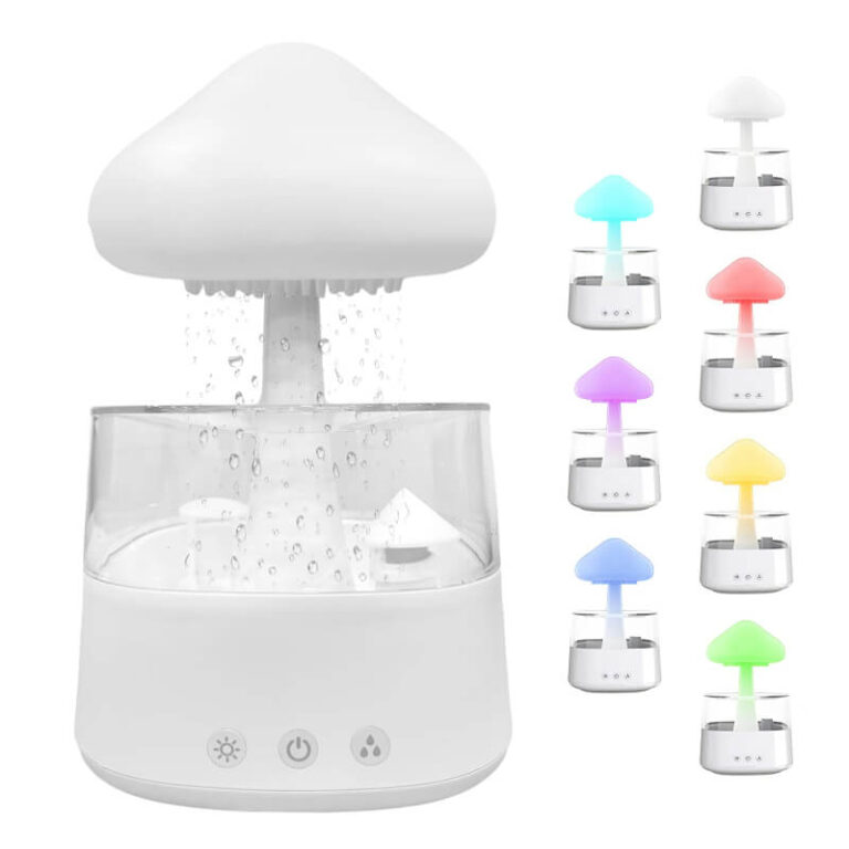 Regneffekt Essential Oil Vaporizer Luftfukter Mushroom Cloud Užsisakykite Trendai.lt 11